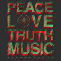 PEACE LOVE TRUTH MUSIC - W201 Premium Cotton Tote Design