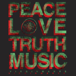PEACE LOVE TRUTH MUSIC - BG30 Across Body Bag Design