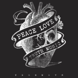 PEACE LOVE TRUTH MUSIC (HEART TATTOO) - BG110 Icon Gymsac Design