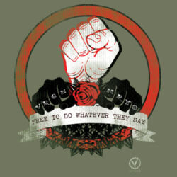 TATTOO FISTS - GD11 Softstyle® Adult Long Sleeve T-Shirt Design