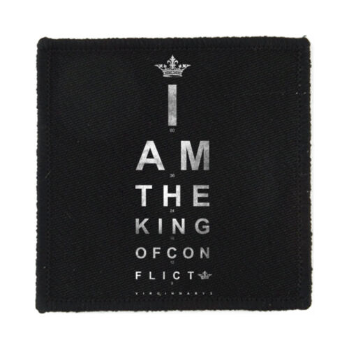 I AM THE KING OF CONFLICT - PS01 8cm Square Sew-On Patch Thumbnail