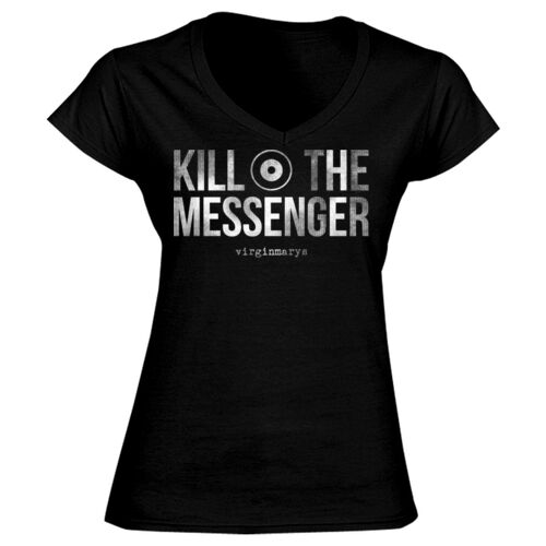 KILL THE MESSENGER - GD78 Softstyle® Ladies' V-Neck T-Shirt Thumbnail