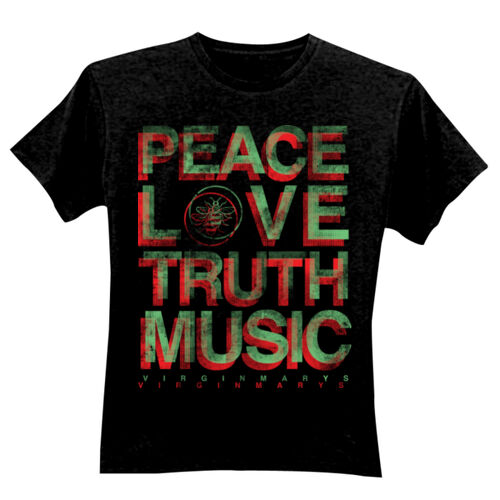 PEACE LOVE TRUTH MUSIC - GD01 Softstyle Adult T-Shirt Thumbnail