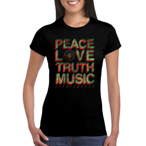 PEACE LOVE TRUTH MUSIC - GD72 Softstyle® Ladies' T-Shirt Thumbnail