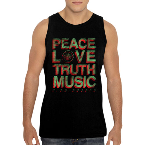 PEACE LOVE TRUTH MUSIC - GD12 Softstyle® Adult Tank Top Thumbnail