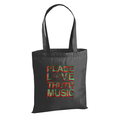 PEACE LOVE TRUTH MUSIC - W201 Premium Cotton Tote Thumbnail