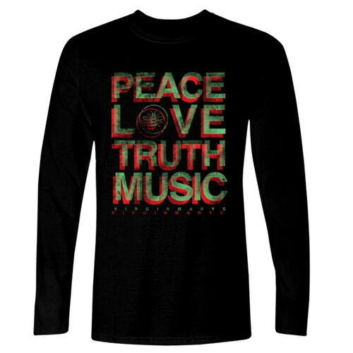 PEACE LOVE TRUTH MUSIC - GD11 Softstyle® Adult Long Sleeve T-Shirt Thumbnail