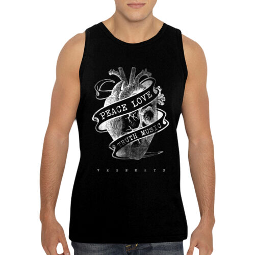 PEACE LOVE TRUTH MUSIC (HEART TATTOO) - GD12 Softstyle® Adult Tank Top Thumbnail